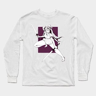 Lady of the Swords (In White) Long Sleeve T-Shirt